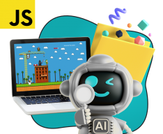 Язык программирования JavaScript + AI. Проектное обучение + геймификация + AI-помощники - КИБЕРшкола программирования для детей, компьютерные курсы для школьников, начинающих и подростков - KIBERone г. Фрязино
