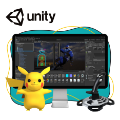 Мир игр на Unity 2D на популярном движке + AI-помощники - КИБЕРшкола программирования для детей, компьютерные курсы для школьников, начинающих и подростков - KIBERone г. Фрязино
