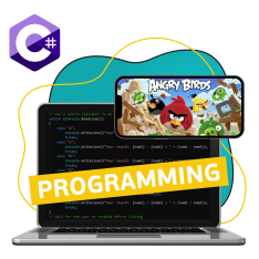 Программирование на C#. Удивительный мир 2D-игр - КИБЕРшкола программирования для детей, компьютерные курсы для школьников, начинающих и подростков - KIBERone г. Фрязино